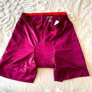REI Women's Bike Shorts - Red and Purple
